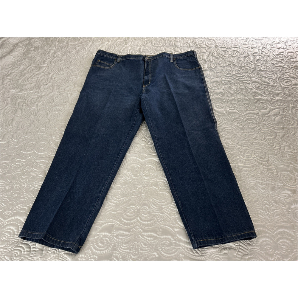 Liberty Blues Jeans Mens actual 49"x30.5" Denim Cotton 5 Pockets Straight Leg